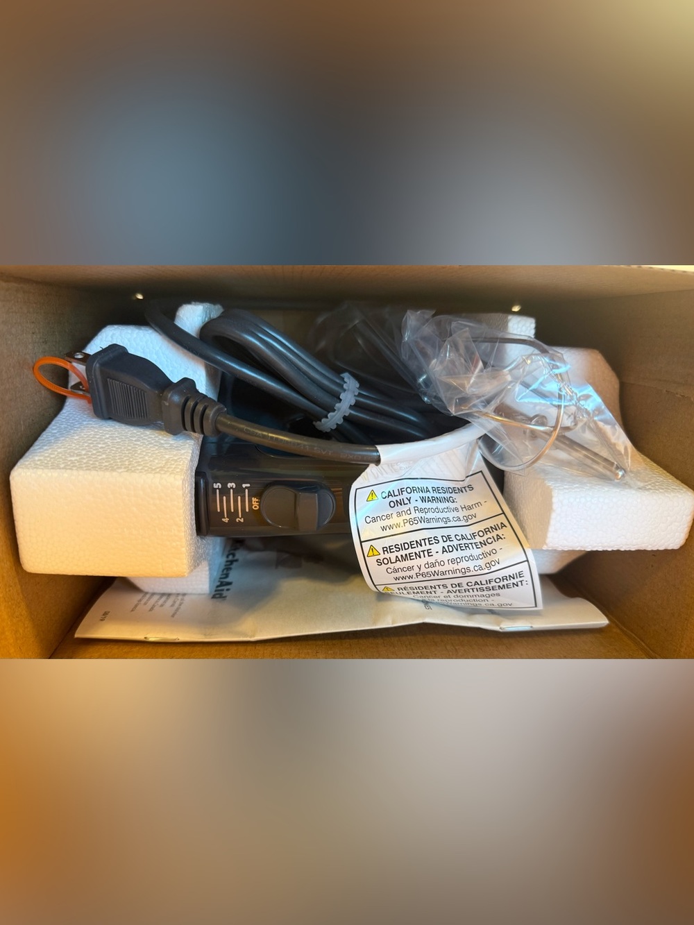 KitchenAid 5-Speed Ultra Power Hand Mixer KHM512GT Tempest Gray NIB - Picture 2 of 8